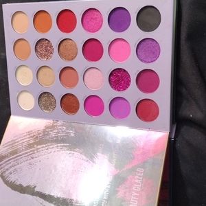Beauty Glazed triple book eyeshadow palette NWOT
